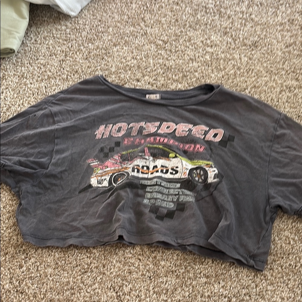 Hot Speed Kids Graphic Tee - Gray